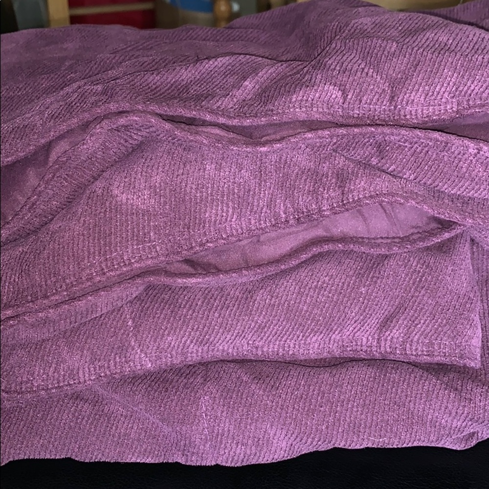 Purple throw blanket